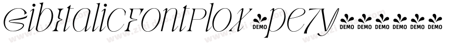 GibItalicFontPlox-pe7y字体转换