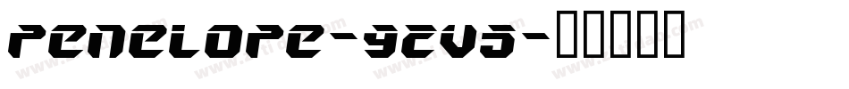 Penelope-92v5字体转换