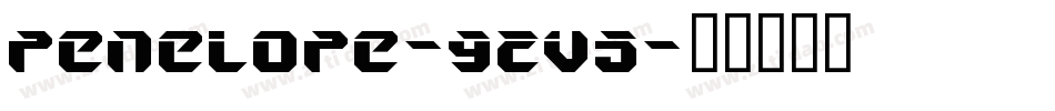Penelope-92v5字体转换