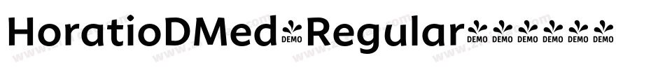 HoratioDMed-Regular字体转换
