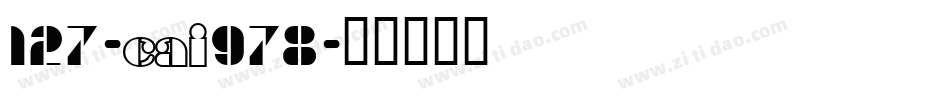 127-CAI978字体转换