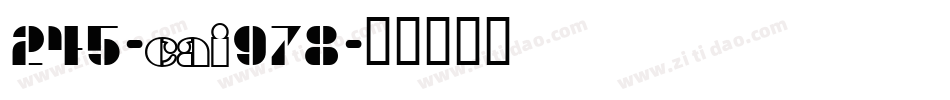 245-CAI978字体转换