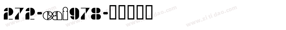 272-CAI978字体转换
