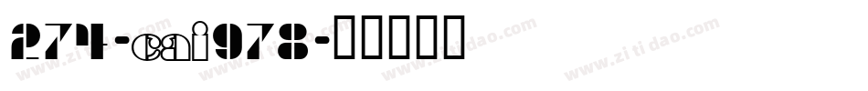 274-CAI978字体转换