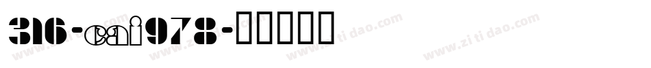 316-CAI978字体转换