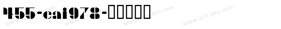 455-cai978字体转换