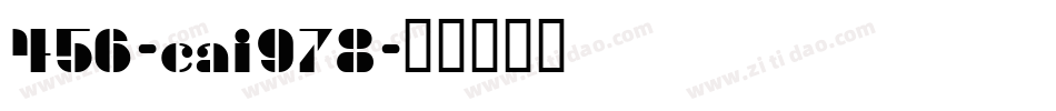 456-cai978字体转换