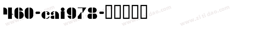 460-cai978字体转换