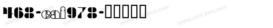 468-CAI978字体转换