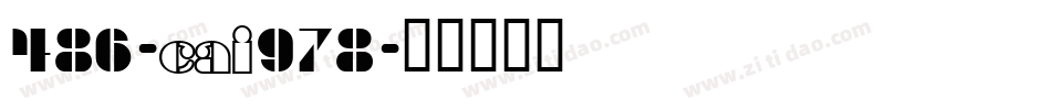 486-CAI978字体转换