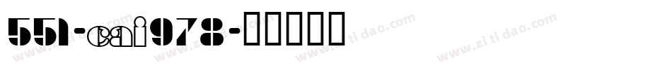 551-CAI978字体转换
