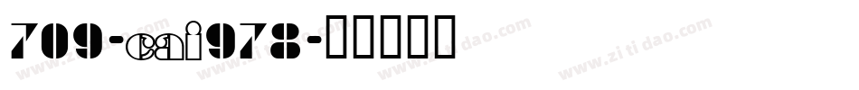 709-CAI978字体转换