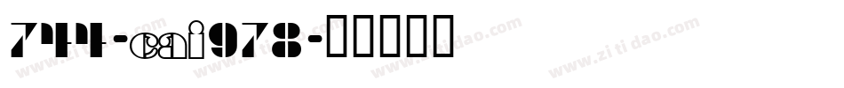 744-CAI978字体转换