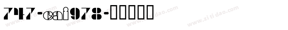 747-CAI978字体转换