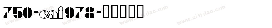 750-CAI978字体转换