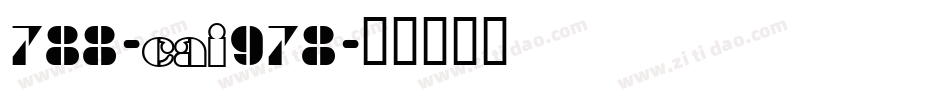 788-CAI978字体转换