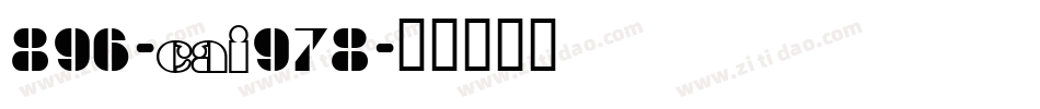 896-CAI978字体转换