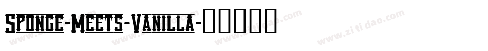 Sponge-Meets-Vanilla字体转换