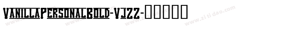 VanillaPersonalBold-VjZZ字体转换
