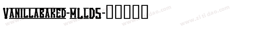 Vanillabaked-mLlD5字体转换
