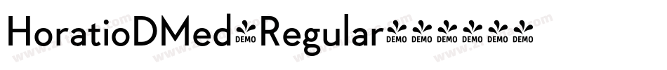 HoratioDMed-Regular字体转换