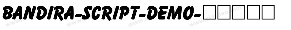 Bandira-Script-DEMO字体转换