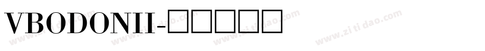 VBODONII字体转换