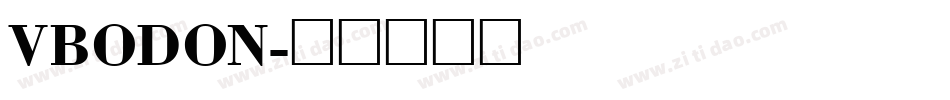 VBODON字体转换
