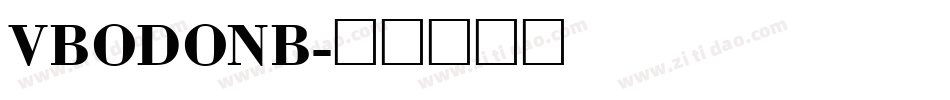 VBODONB字体转换