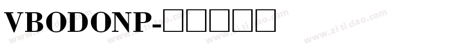 VBODONP字体转换