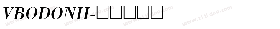 VBODONII字体转换