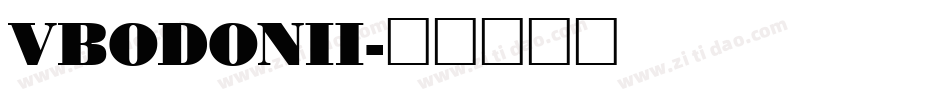 VBODONII字体转换