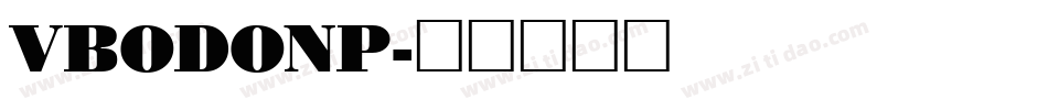 VBODONP字体转换