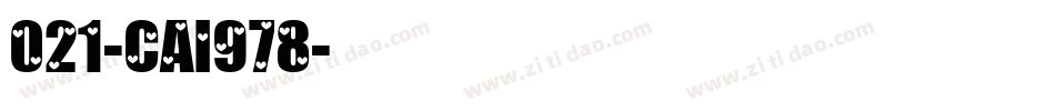 021-CAI978字体转换