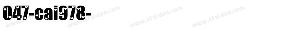 047-cai978字体转换