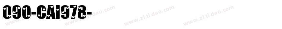 090-CAI978字体转换