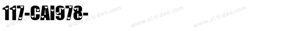117-CAI978字体转换