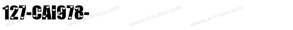 127-CAI978字体转换