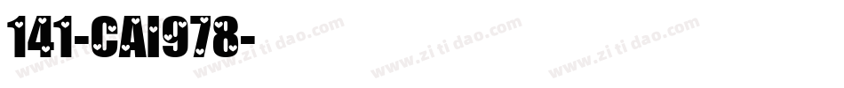 141-CAI978字体转换