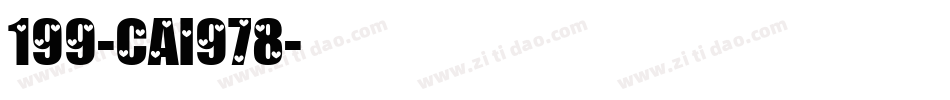 199-CAI978字体转换