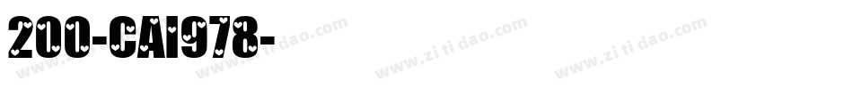 200-CAI978字体转换
