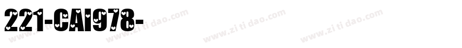 221-CAI978字体转换