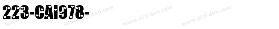 223-CAI978字体转换