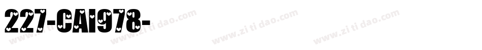 227-CAI978字体转换