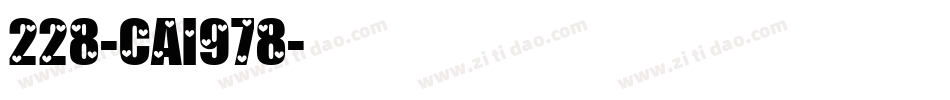 228-CAI978字体转换