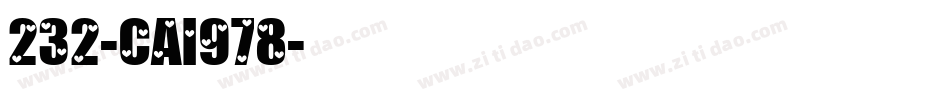 232-CAI978字体转换