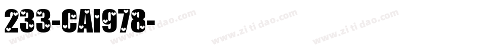233-CAI978字体转换