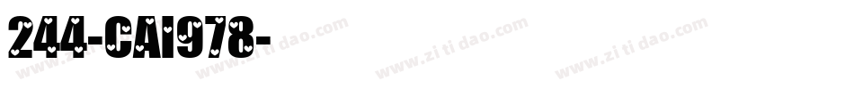 244-CAI978字体转换