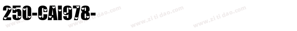 250-CAI978字体转换