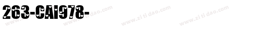 263-CAI978字体转换